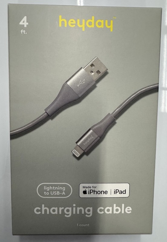 heyday™ 4ft Lighting to USB-A Cable MiFi Certified High Charging Speed NIB Apple gallery