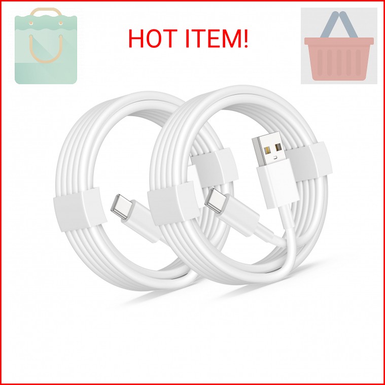 Car Carplay Cable for iPhone 17/17 Pro/Air/17e/16/15 Pro Max/Plus Cable, 2Pack U