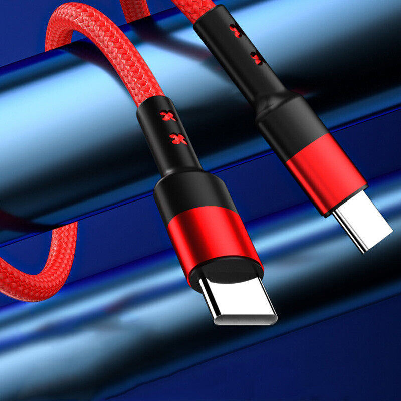 USB C To USB C Fast Charger PD 100W Dual Type C Charging Data Sync USB Cable CA gallery