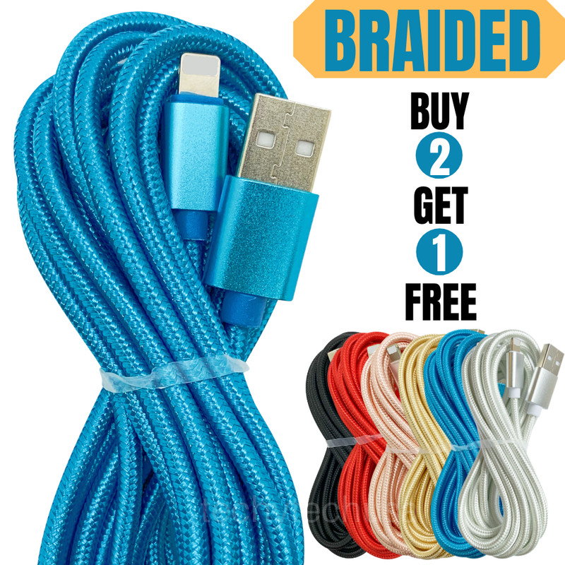 10Ft USB Fast Charger Cable Charging Data Cord For iPhone SE 7 8 XR 11 12 13 14