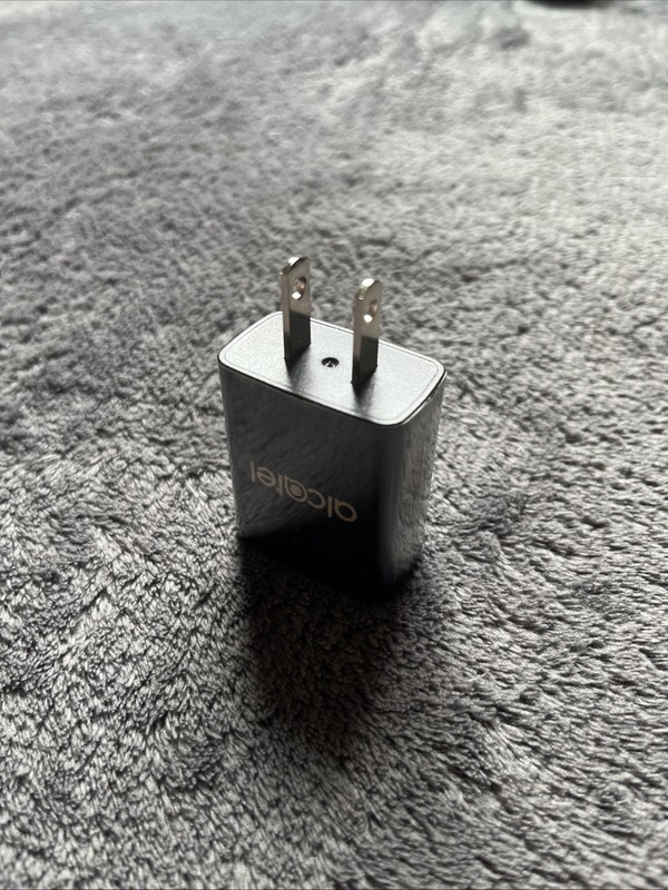 Alcatel Charging Port USB Charging Block Cable Cube Black - New gallery