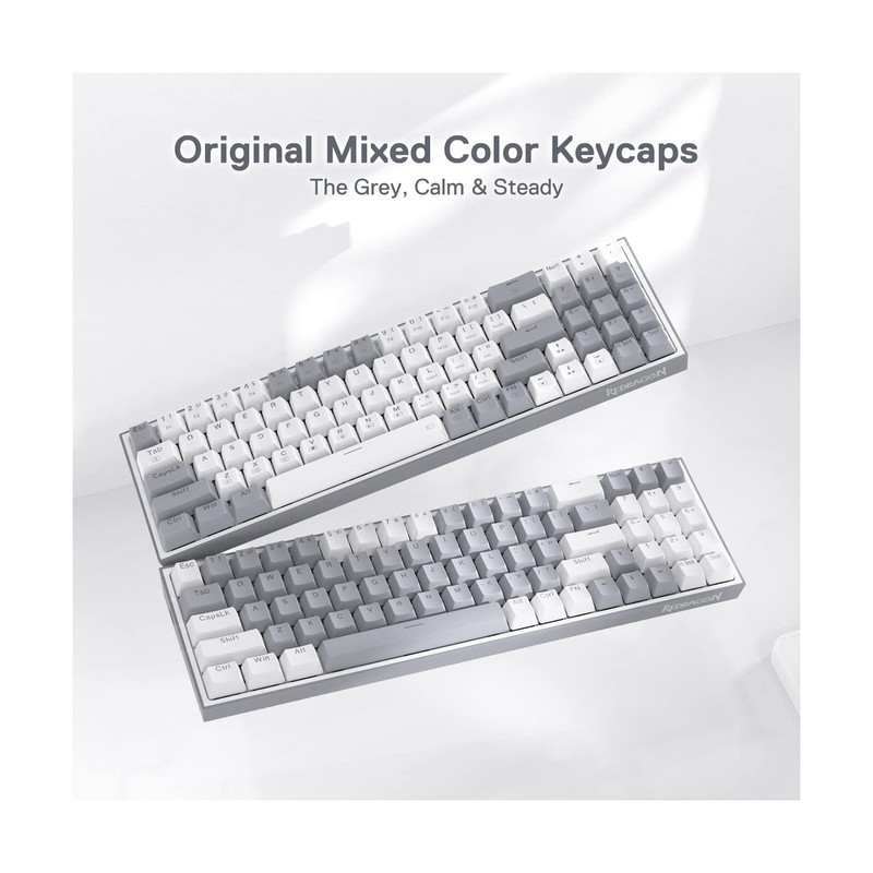 Redragon K628 Pollux 75% Wired RGB Gaming Keyboard, 78 Keys Com... FAST USA SHIP gallery