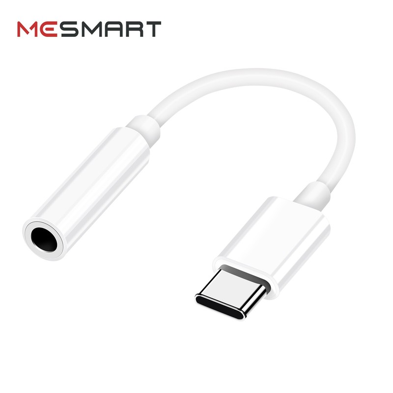 TPE White USB C To 3.5mm Jack Headphone Adapter For Samsung Android Cell Phone gallery