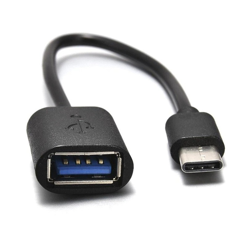 USB-C 3.1 to USB 3.0 OTG Adapter Cable (Type C Male / A Female, Black)