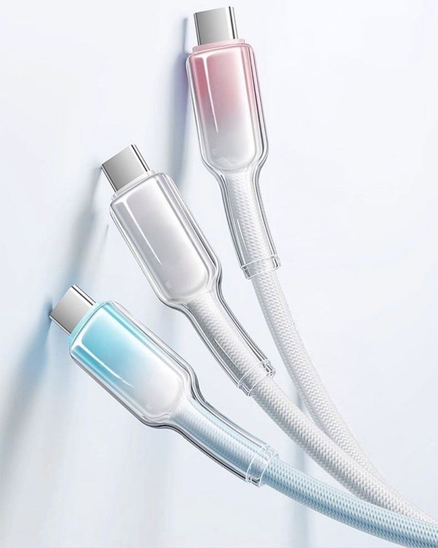 120W Braided Cable USB-C,C-C Fast Phone Lead Charger 6A Wires 7-Colors Connector gallery