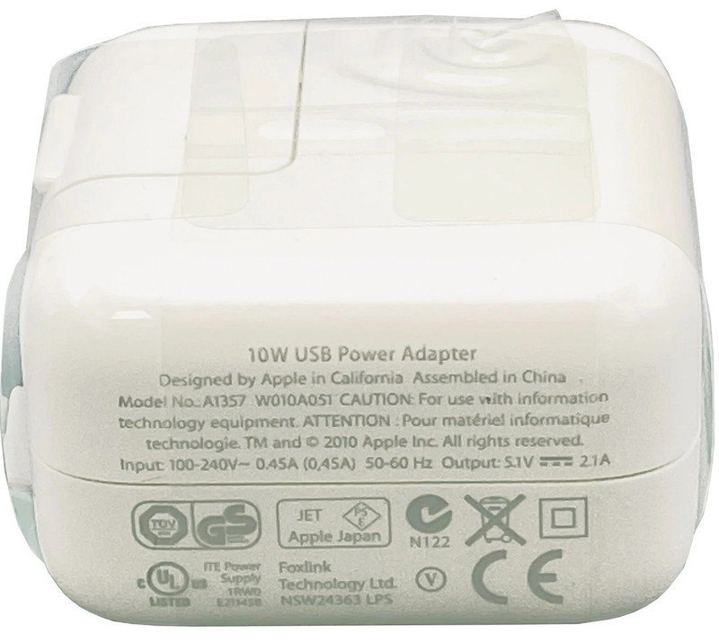 Genuine Apple MC359LL/A 10W Universal Power Adapter USB Charger iPad iPhone iPod