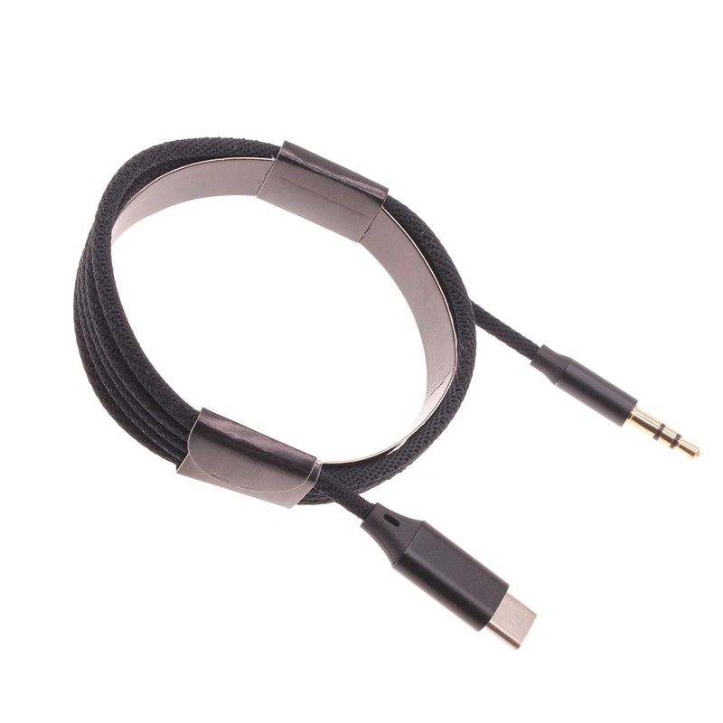 USB-C to 3.5mm Aux Cable Audio Cord Car Stereo Aux-in Adapter for Smartphones