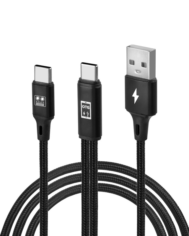 USB C OTG Sound Card Cable, 2 in 1 Type C Sound Card Audio Cable for Live Str... gallery