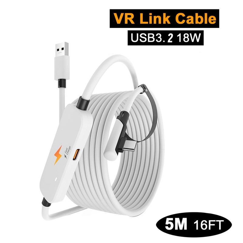 USB3.2 Gen1 VR Link Cable with Extra Charging Port for 3S, /2 4 VR7422 gallery