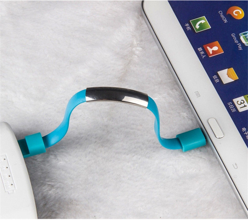 8 Pin/Micro USB To USB Cable Bracelet Charger Data Sync Cord For Samsung iPhone6 gallery