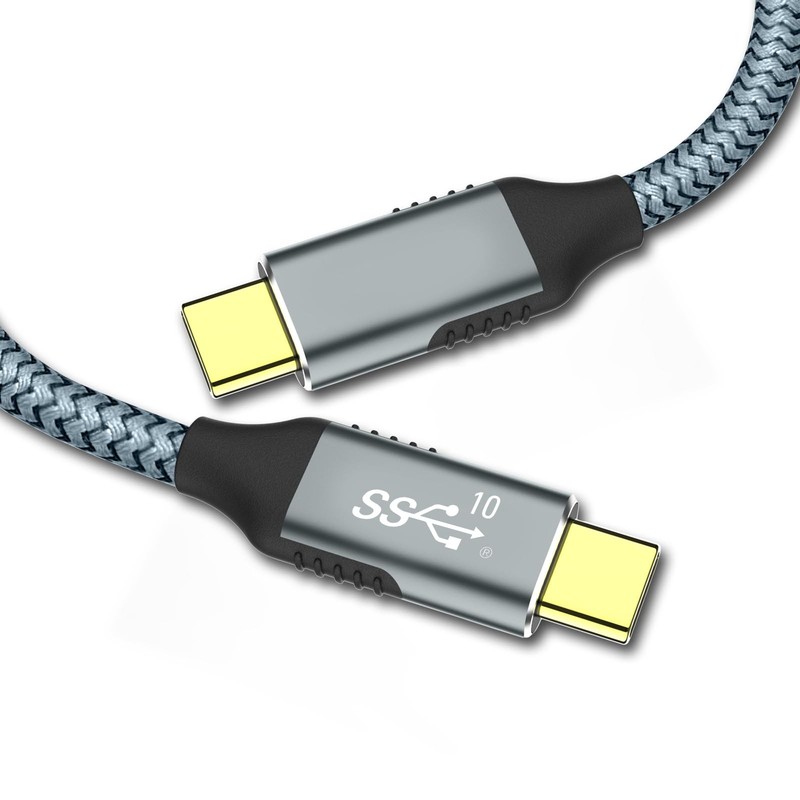 USB to Cable 6.6ft，USB 3.2 Gen 2 10Gbps Data Transfer, USB 100W,4K 60Hz USB D...