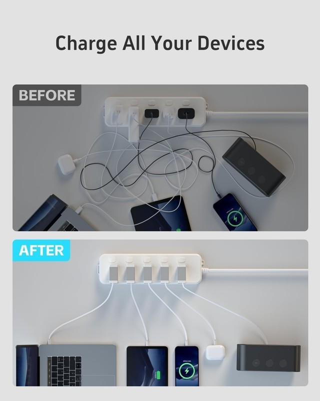 65W USB C Retractable Type-C Cable Portable Fast Charging 18W with Foldable Plug gallery