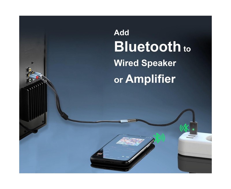 Bluetooth 5.3 to Aux Adapter for Car or Amp, USB to 3.5mm Female Bl... Fast Ship gallery