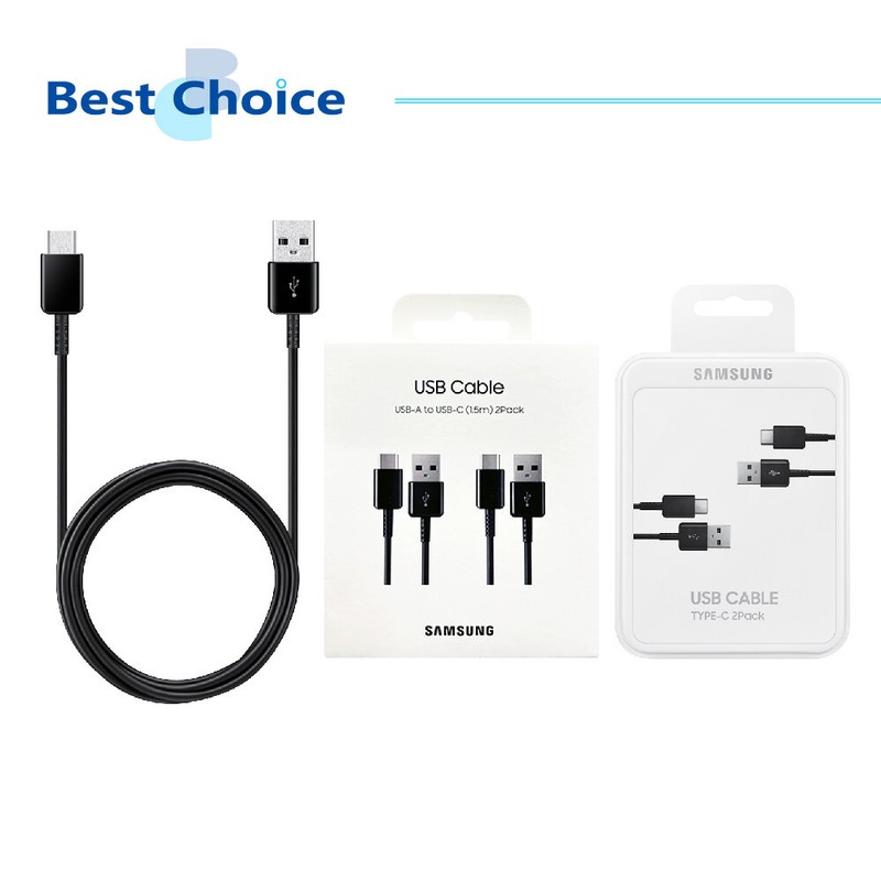 Original Samsung Official USB-A to Type-C Cable (1.5M,2Pcak) EP-DG930