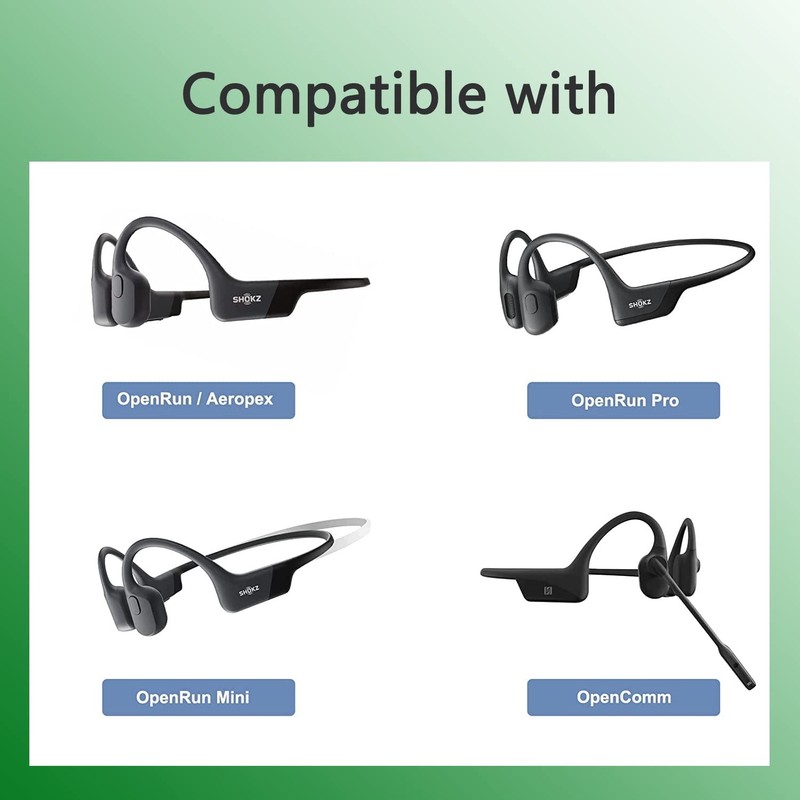 3.3ft & 6ft Shokz Charging Cable 2 Pack Black aftershokz Headphones Charger R... gallery