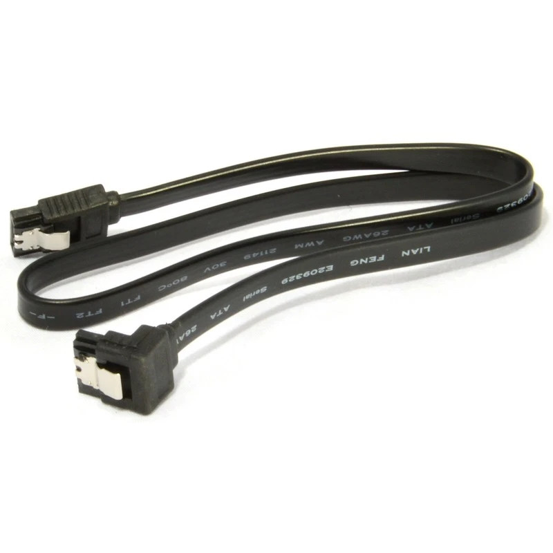 1pcs 40cm SATA 3.0 Cable SATA3 III 6GB/s Right Angle SSD Hard Drive,Black gallery