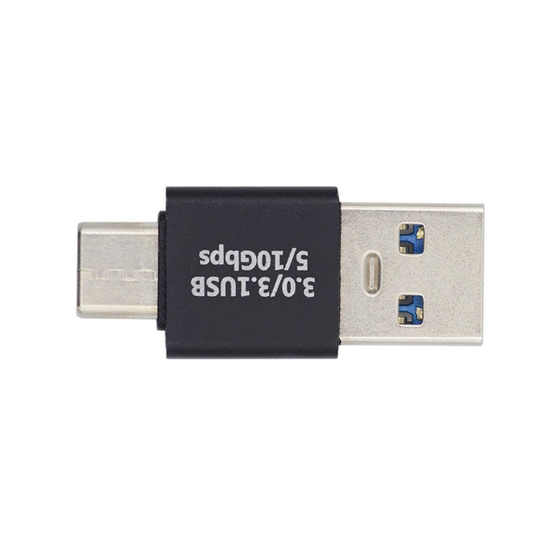 Chenyang USB3.0 Type A Male to USB-C Male Angled Data Charge Adapter for Laptop