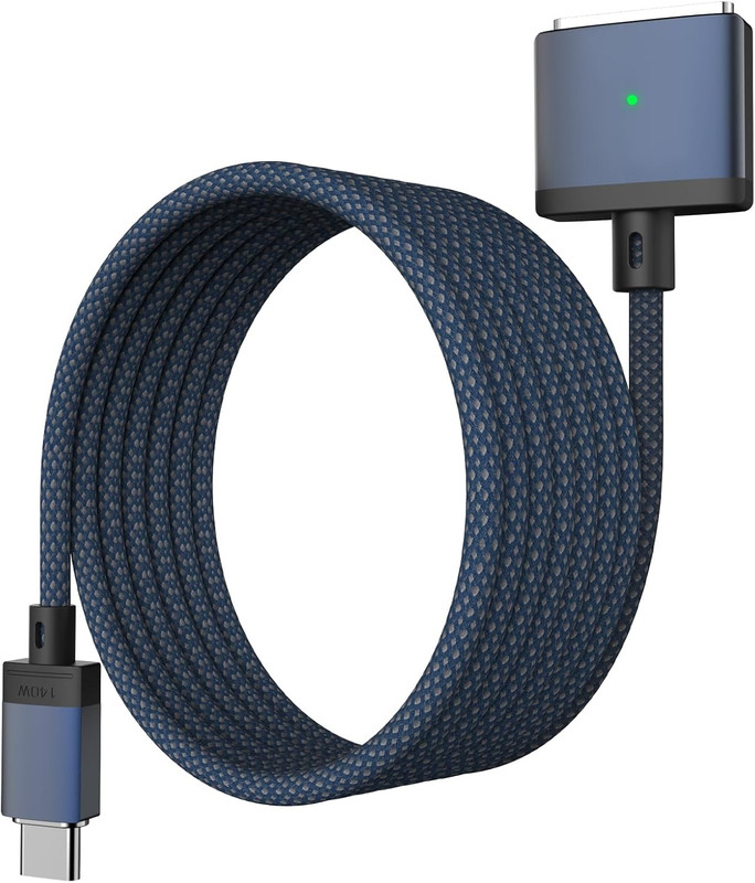 USB-C to Magnetic 3 Cable Compatible with Magsafe Charging Cable for M4 14” 16” gallery