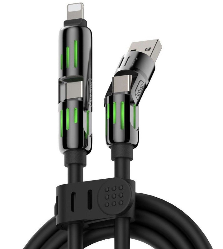 4 In 1 USB Type C Charging Cable Fast Charging iPhone Charger 240W New gallery