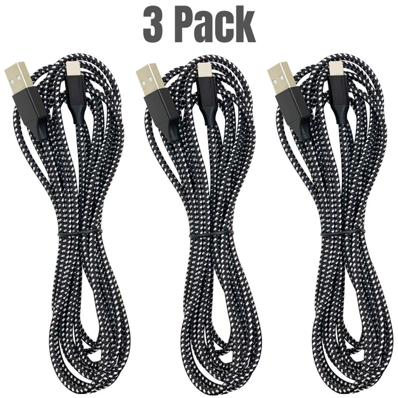 For iPhone 14 13 12 11 8 7 6 XR XS Charger Cable 10Ft Braided USB Charging Cord