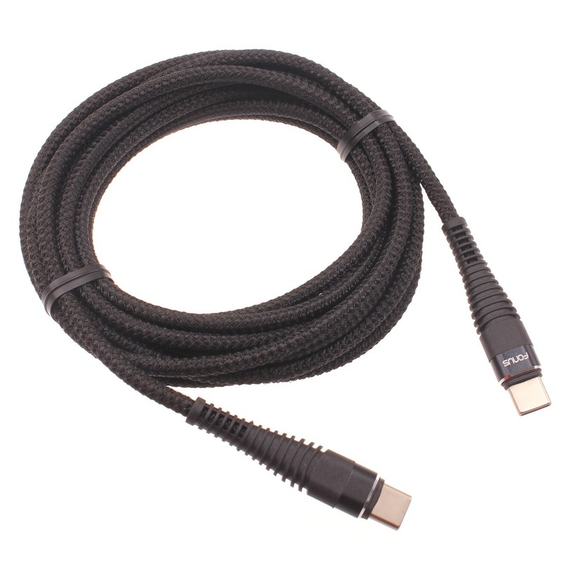 Type-C to USB-C 6ft PD Cable Charger Cord Power Wire Sync for SmartPhones