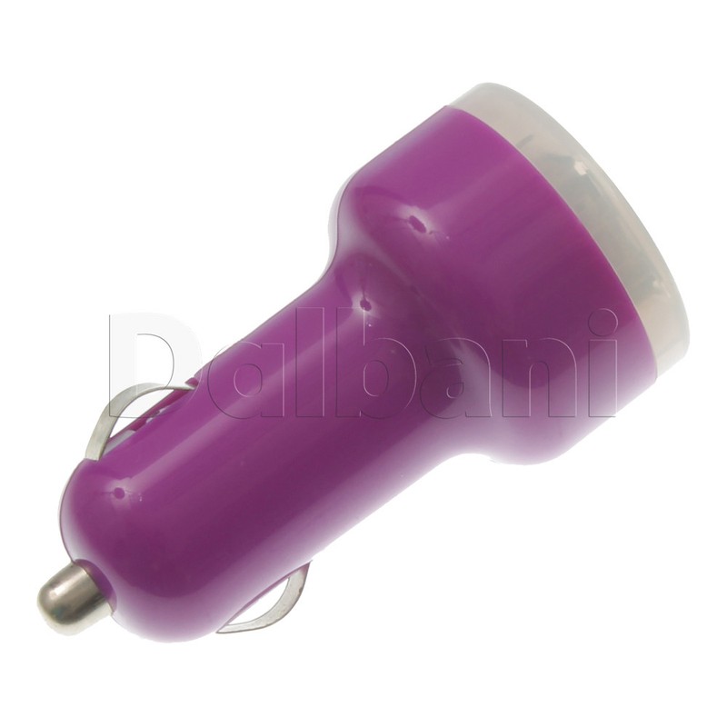 DBL USB CAR CHARGER PURPLEfor Universal Devices