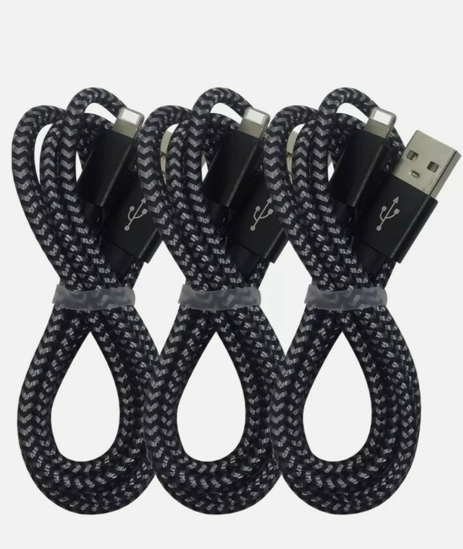 3Pack For iPhone Cable SGIN ,Pod Nano 7(Black gray).New