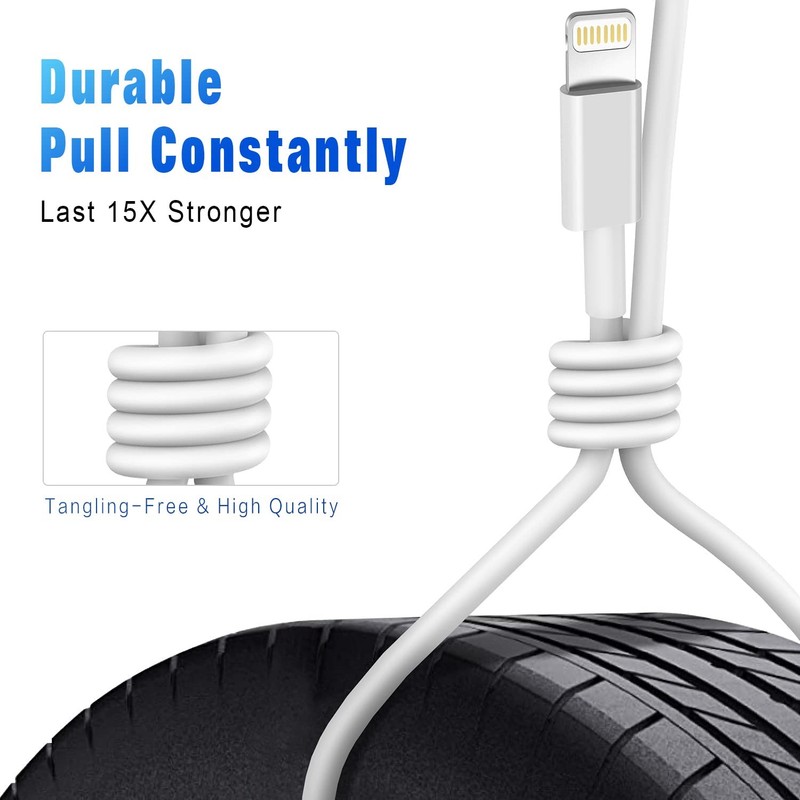 iPhone Charger(3/3/6/6/10FT) 5Pack MFi Certified Lightning Cable Fast Charging C gallery