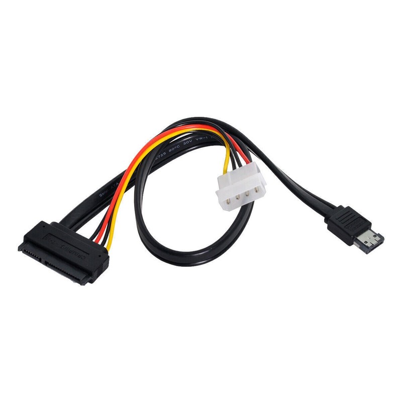EsataP Power ESATA Combo to SATA 22pin IDE 5V 12V for 3.5" 2.5" Hard Disk Cable
