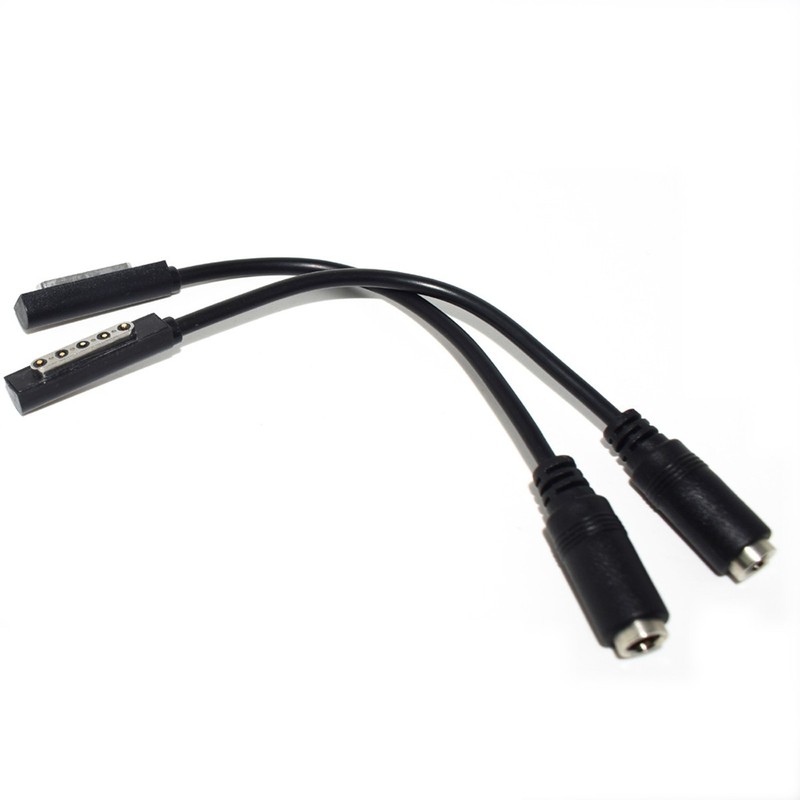 5pcs Microsoft Surface Male To 5.5x2.1mm Female DC Power Charger Adapter Cable gallery