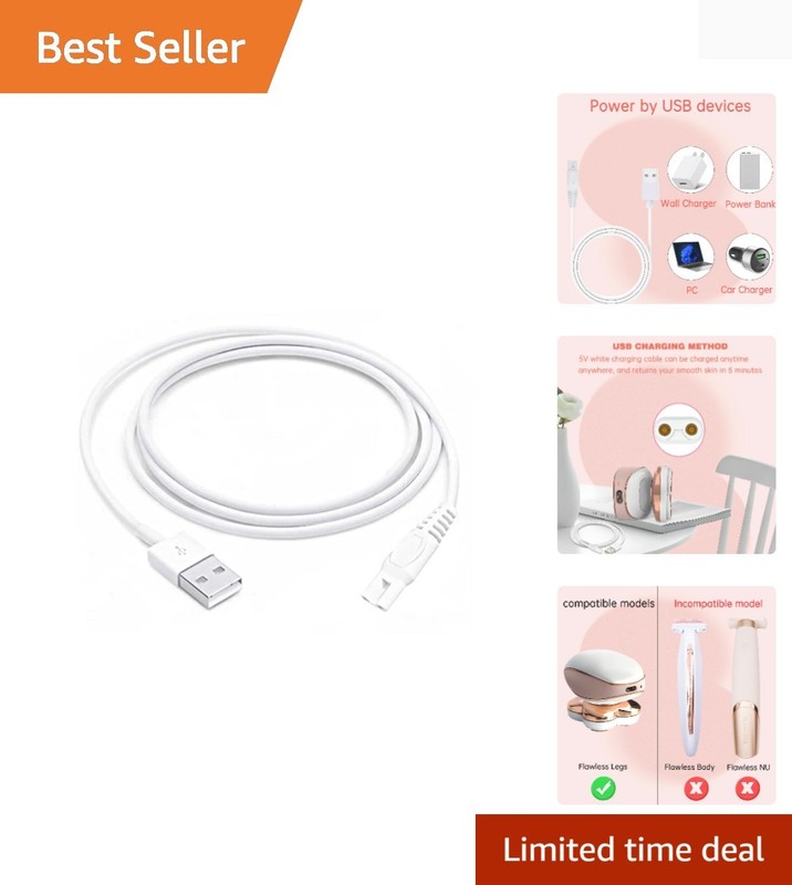 Exclusive USB Charger for Flawless Legs Hair Remover – 5V Power Source