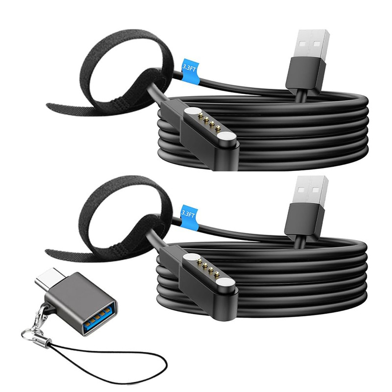 2-Pack USB & USB-C Charger for PLAUD Note Ai/Note Pro AI Voice Recorder Charger, gallery