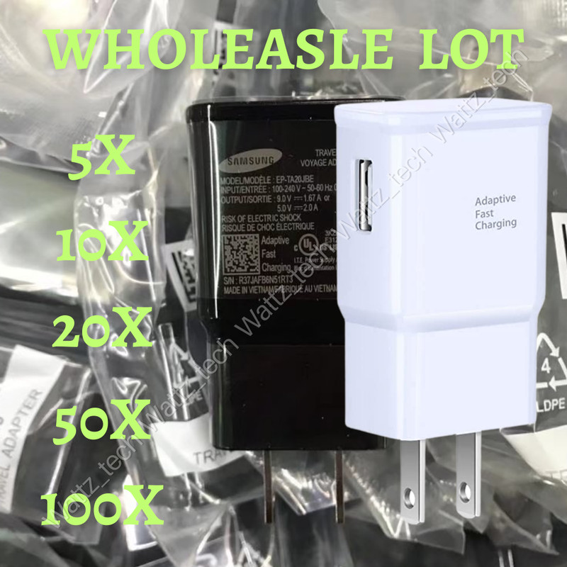 Wholesale Lot USB Fast Charger Block Wall Power Adapter Head For Samsung Android
