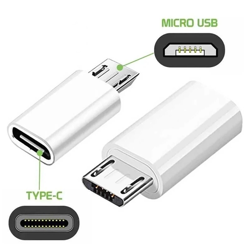 Type C to Micro USB Adapter Converter OTG V8 Charger For Samsung Xiaomi