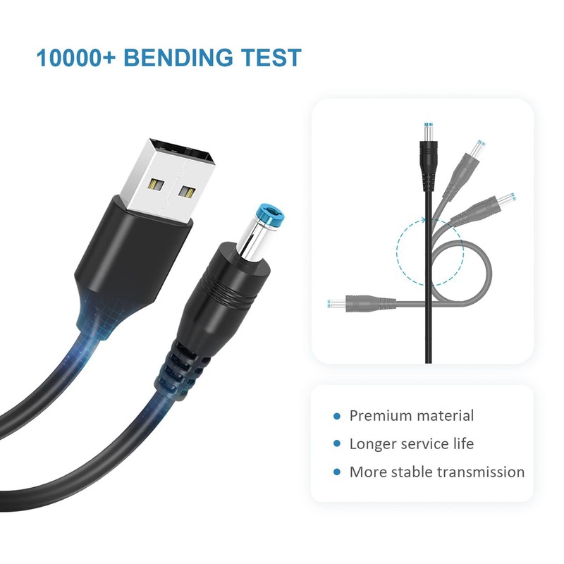 5V Universal USB to DC Power Cable with 13 Adapters – Tangle-Free 5ft Solution gallery