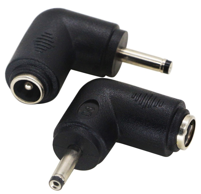 Dc3.0x1.1mm Male To Female Adapter 90 Degree Angle 5 Volt Dc Barrel Power Supply