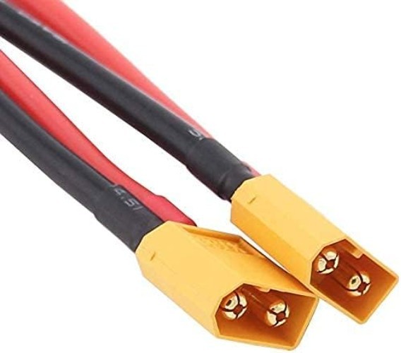 RC Battery Charger Adapter Cables XT60 to 4mm Banana Connectors 2 Pack gallery