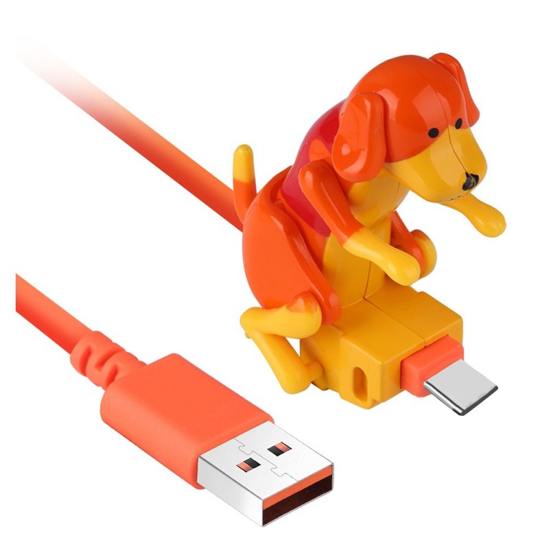 Humping Dog USB-C Charging Cable Funny Fast Type-C Novel Phone Accessory &3850