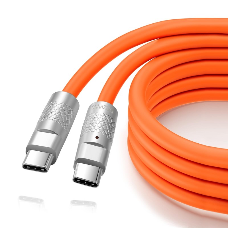 Silicone USB C 3.2 Gen2 Cable 3.3FT, Ultra Flexible & Soft USB C 20Gbps 4K@60…