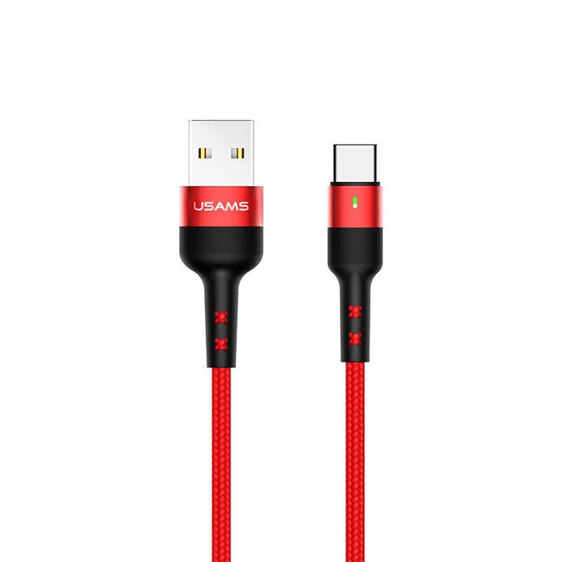 Type-C USB 3 ft/1 m Braided Charging Data Cable Red for Android Samsung LG