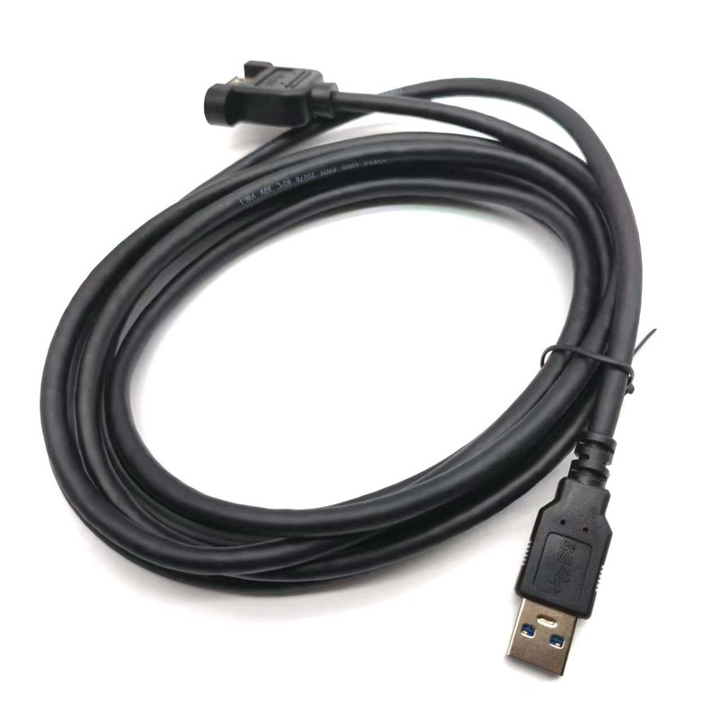 Usb3.0 Male To Female Extension Cable High Standard With Screw Hole Baffle Cable