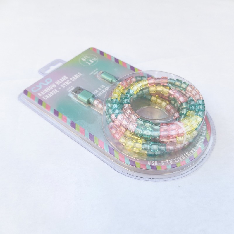 CYLO | Rainbow Phone Charger + Sync Cable USB-A Connector Quick Charge 6ft 1.8 M gallery