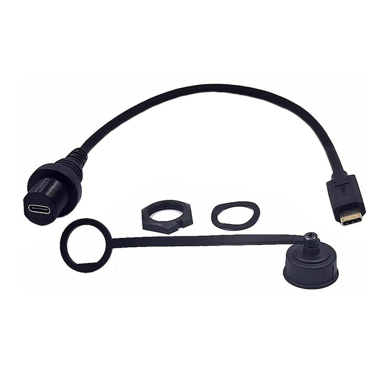 0.3 Meter Micro USB 5 Pin Male To Female Dash Panel Mount Cord For Car Truck