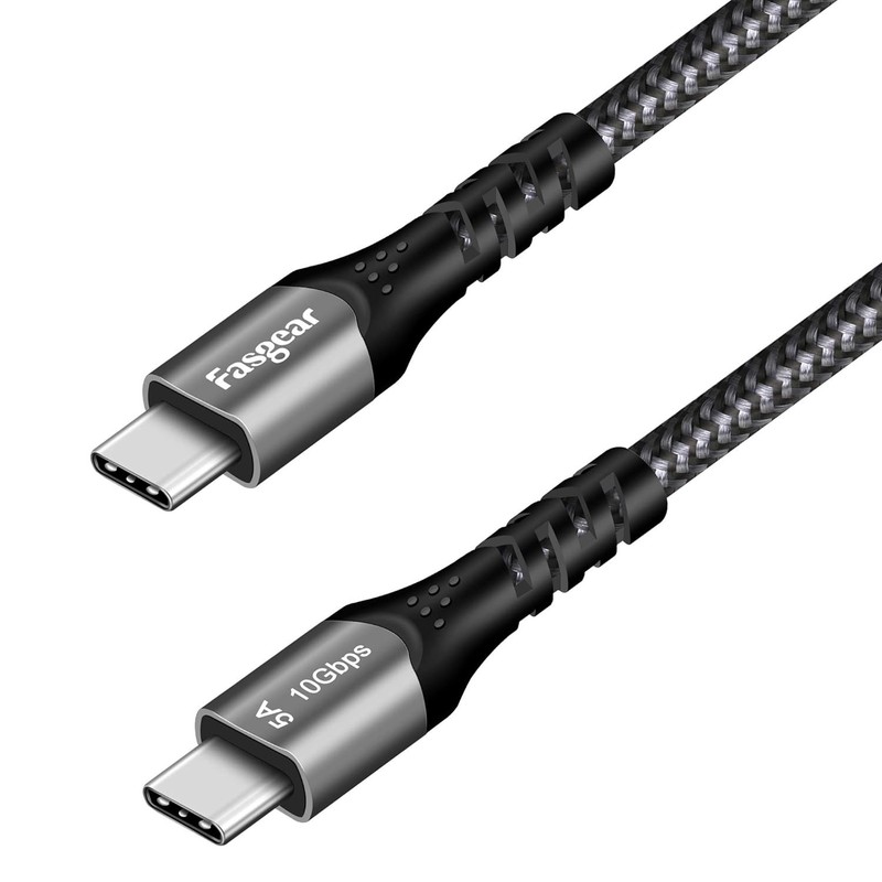 Versatile 10ft USB C Cable for Power Delivery and 10Gbps Data Transfer, Black gallery