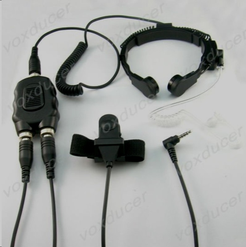 PROFESSIONAL MICRO THROAT MOTOROLA AND COBRA AVIATION LARYNGOPHONE
