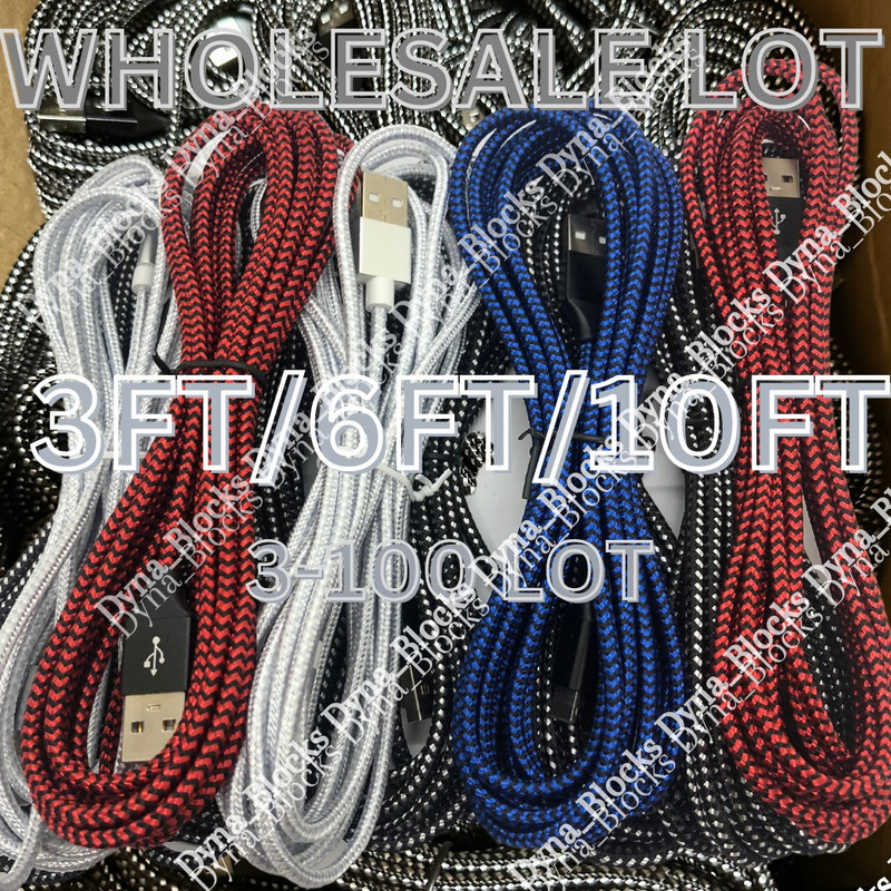 Wholesale Lot USB Fast Charger Cable For iPhone 14 12 13 11 8 7 6 XR X Data Cord