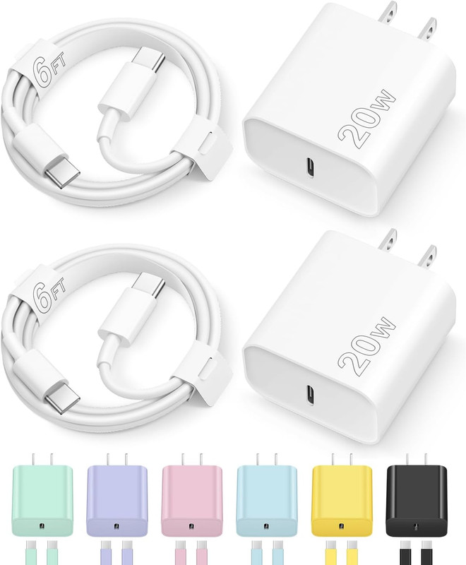 Iphone 17 16 15 Charger Fast Charging Type C Chargers USB C Charger Block
