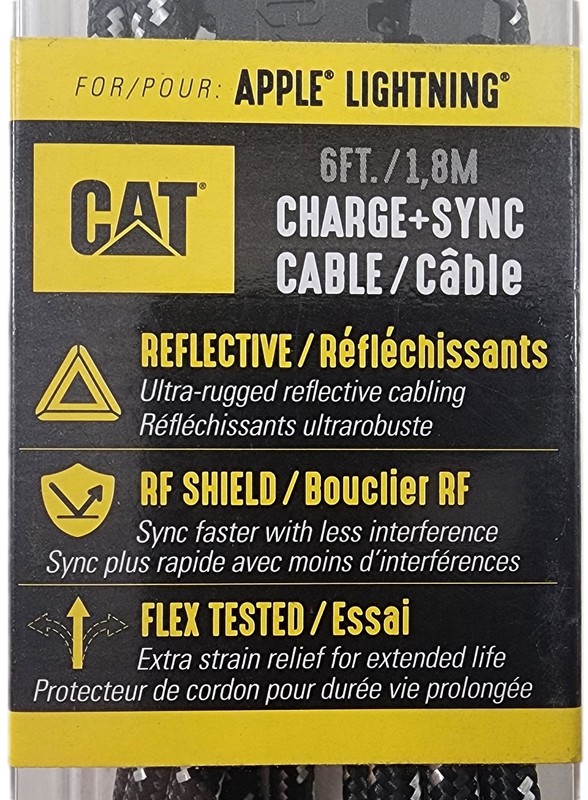 Lot of 2 CAT CAT-PC-ACL 6 Foot Lightening to USB-A Cables gallery