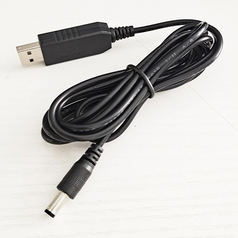 5V USB to 12V DC 5.5MM X 2.5MM /2.1MM Plug Cable for Baby Car , Speaker - Set... gallery