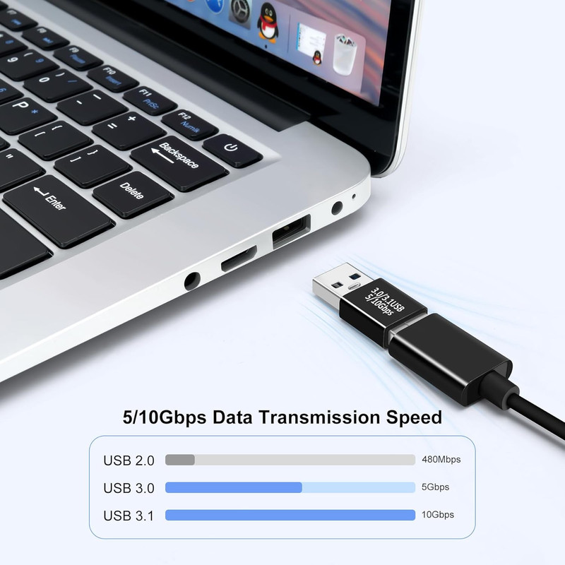 2 Pack USB 3.0/3.1 Male to Male Adapter and OTG 3.0 USB a to a Adapter, Extensio gallery